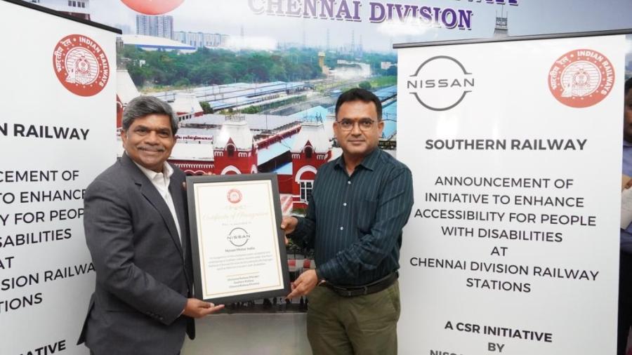 Nissan Motor transforms 30 railway stations in India, making them more accessible for people with disabilities